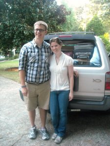 Betsy loaded up ready for our trip to California!